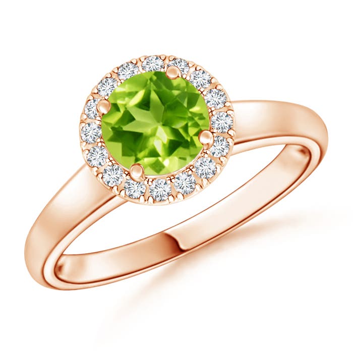 AAA - Peridot / 1.05 CT / 14 KT Rose Gold