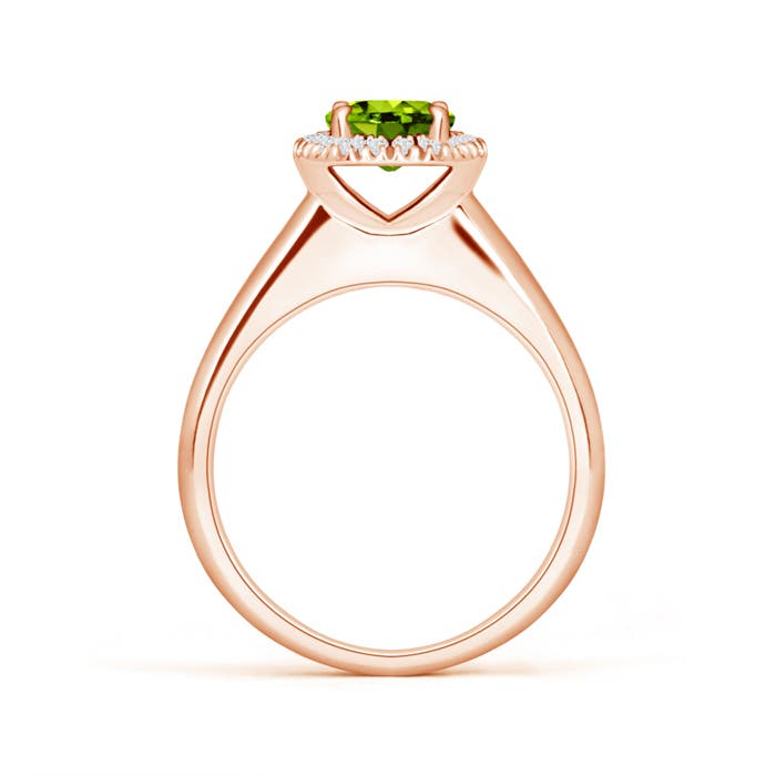 AAAA - Peridot / 1.05 CT / 14 KT Rose Gold