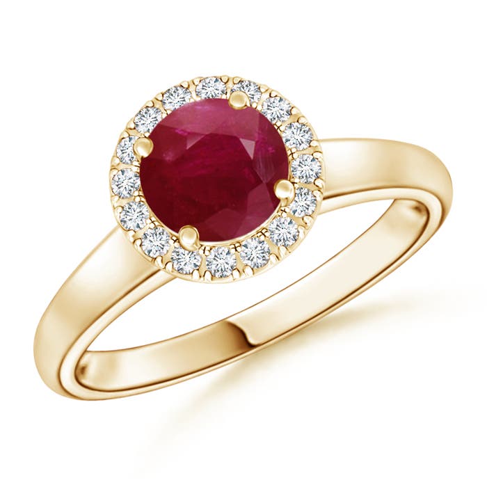 A - Ruby / 1.1 CT / 14 KT Yellow Gold