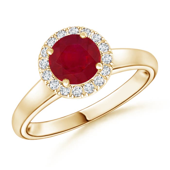 AA - Ruby / 1.1 CT / 14 KT Yellow Gold