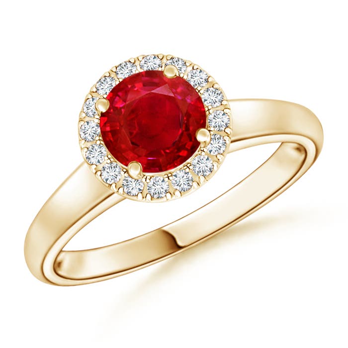 AAA - Ruby / 1.1 CT / 14 KT Yellow Gold