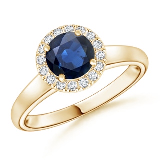 Round AA Blue Sapphire