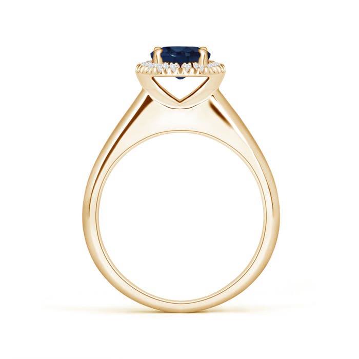 AA - Blue Sapphire / 1.1 CT / 14 KT Yellow Gold