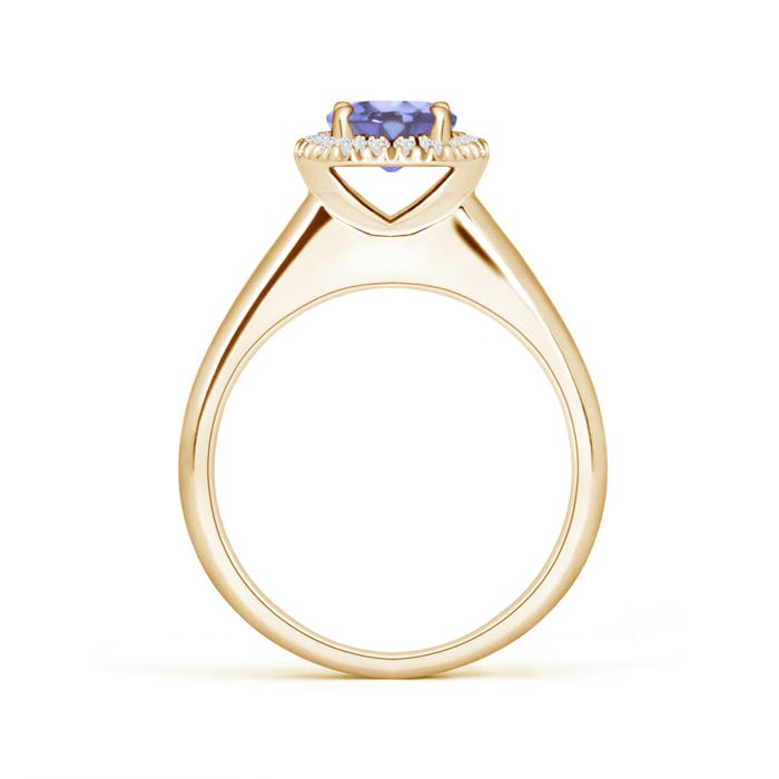 A - Tanzanite / 1 CT / 14 KT Yellow Gold