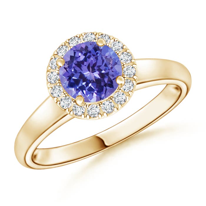 AA - Tanzanite / 1 CT / 14 KT Yellow Gold