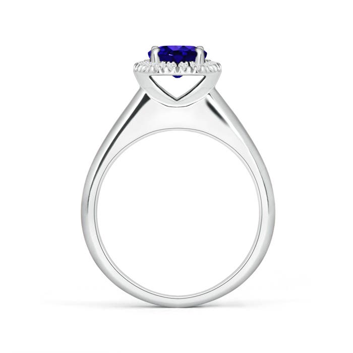 AAAA - Tanzanite / 1 CT / 14 KT White Gold