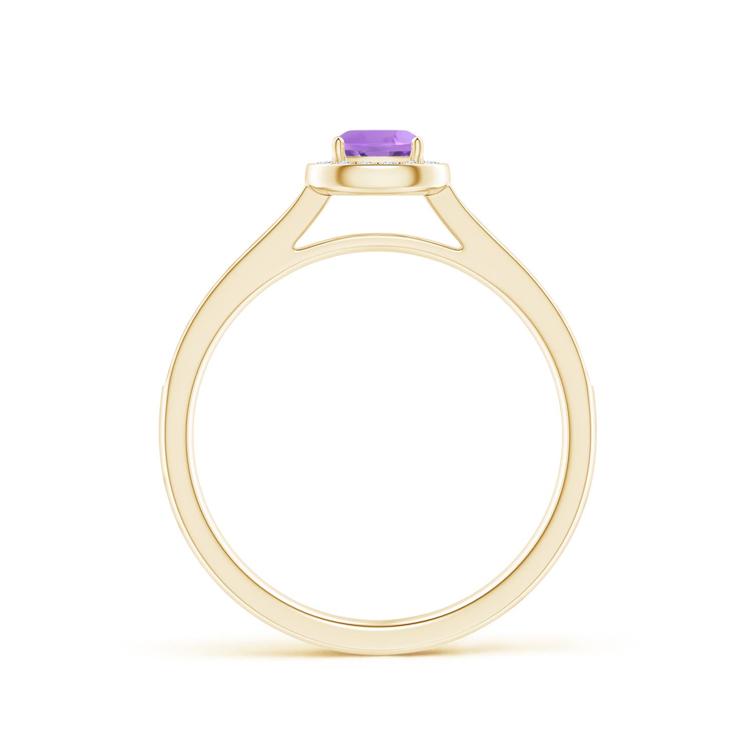 A - Amethyst / 0.49 CT / 14 KT Yellow Gold