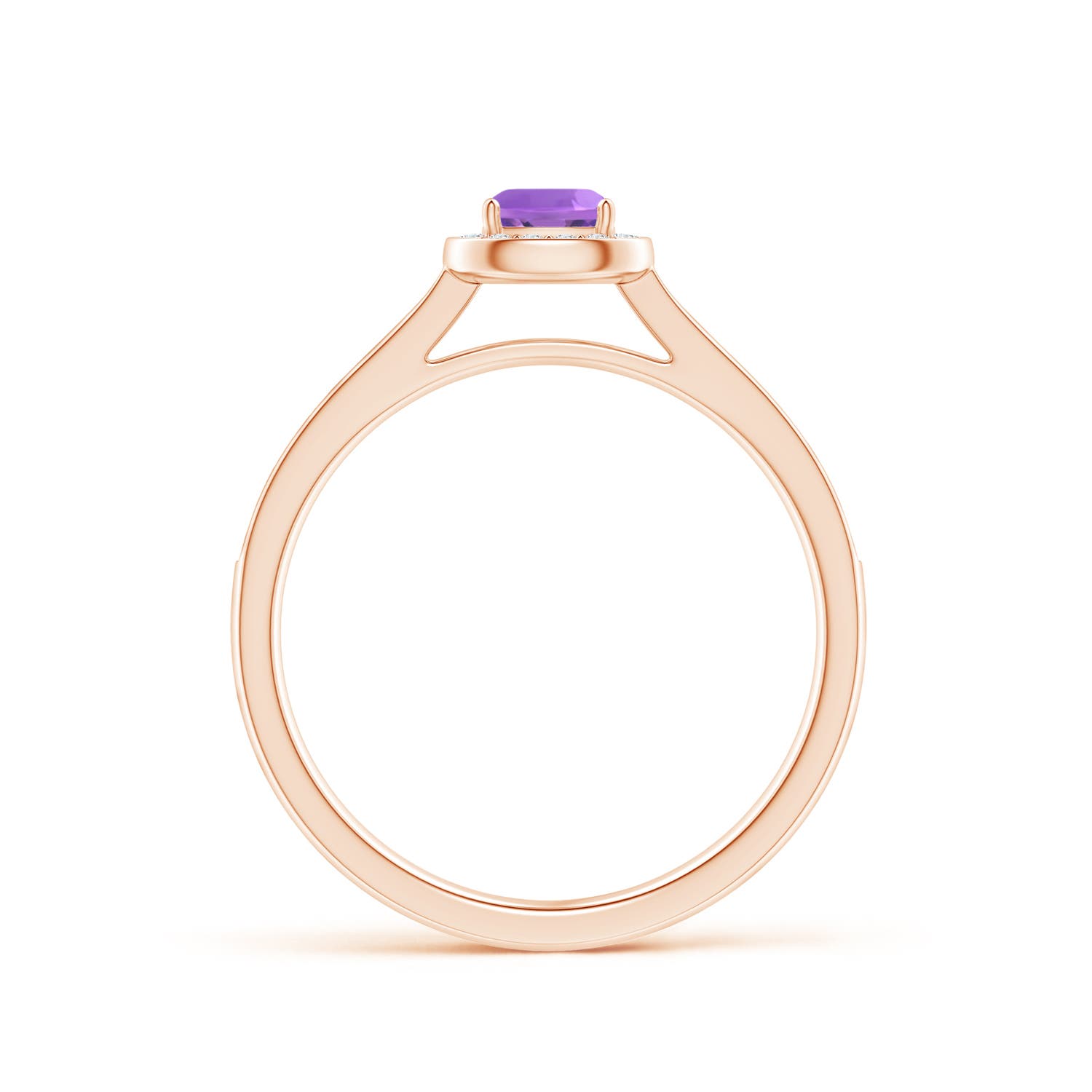 AA - Amethyst / 0.49 CT / 14 KT Rose Gold
