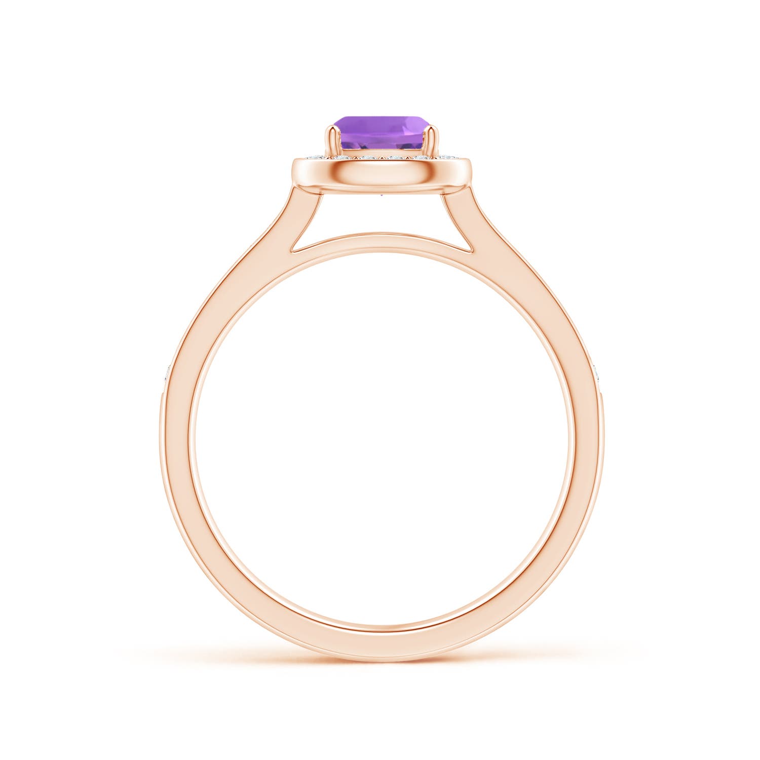 AA - Amethyst / 0.81 CT / 14 KT Rose Gold