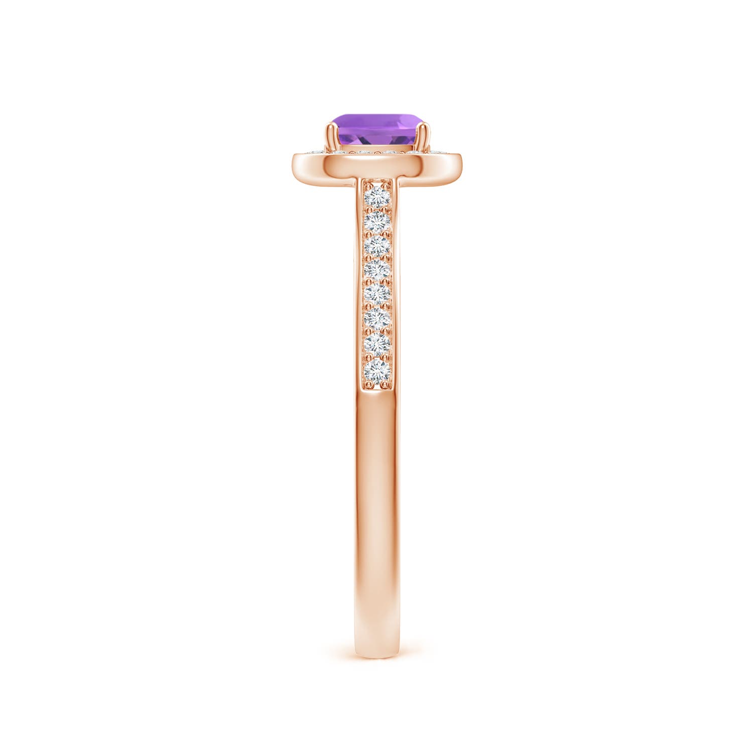 AA - Amethyst / 0.81 CT / 14 KT Rose Gold