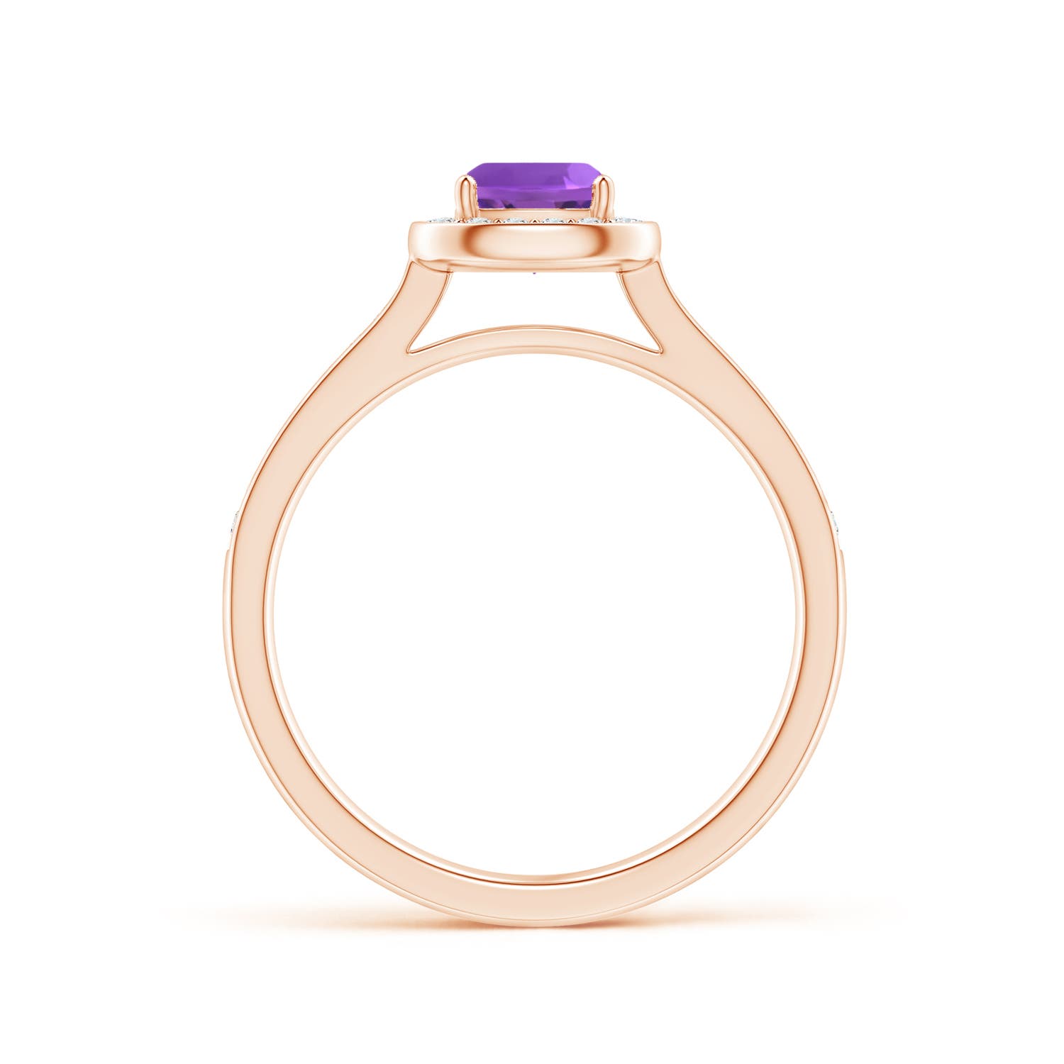 AAA - Amethyst / 0.81 CT / 14 KT Rose Gold