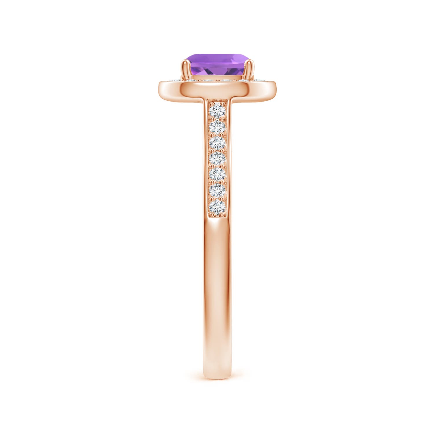 AA - Amethyst / 1.08 CT / 14 KT Rose Gold