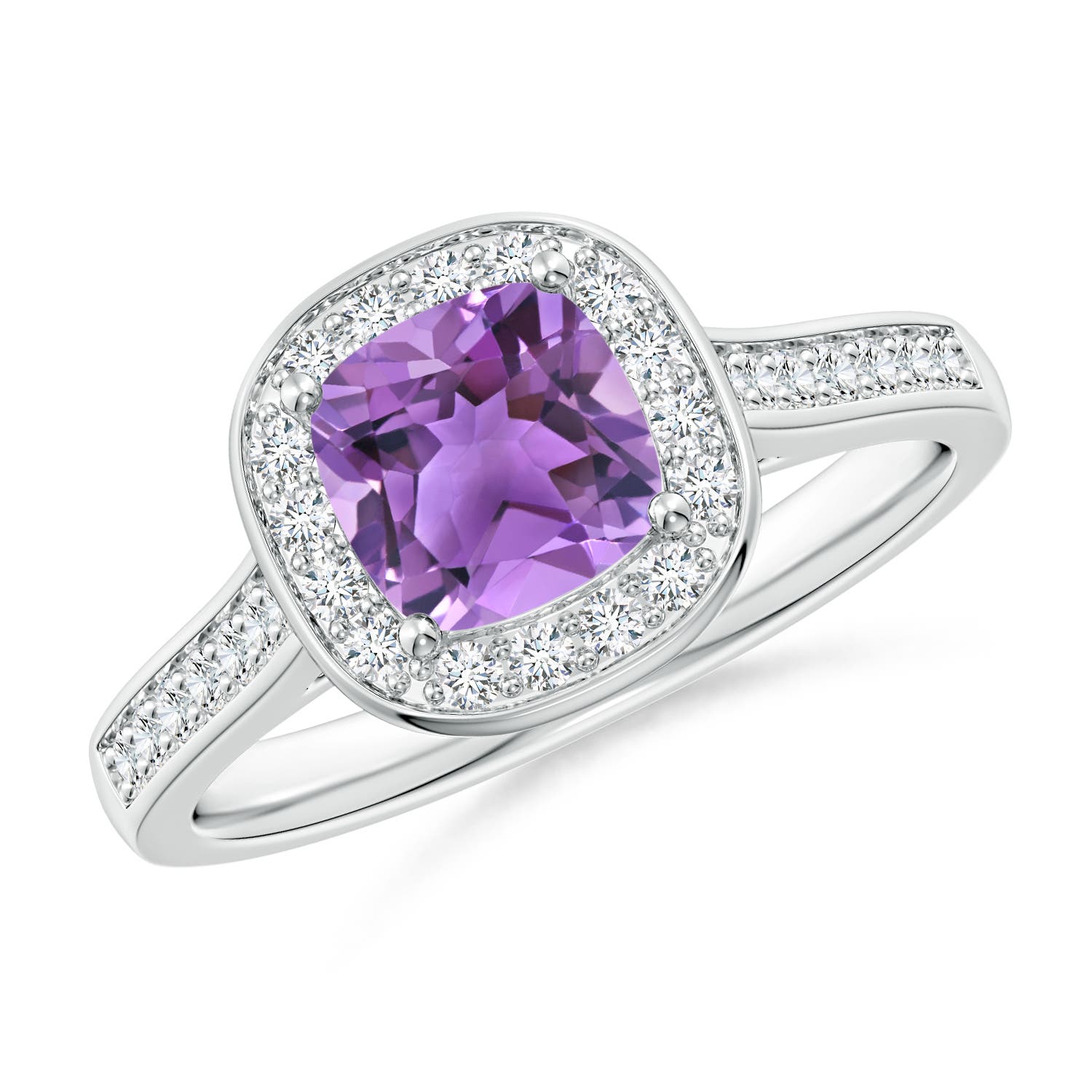 AA - Amethyst / 1.08 CT / 14 KT White Gold