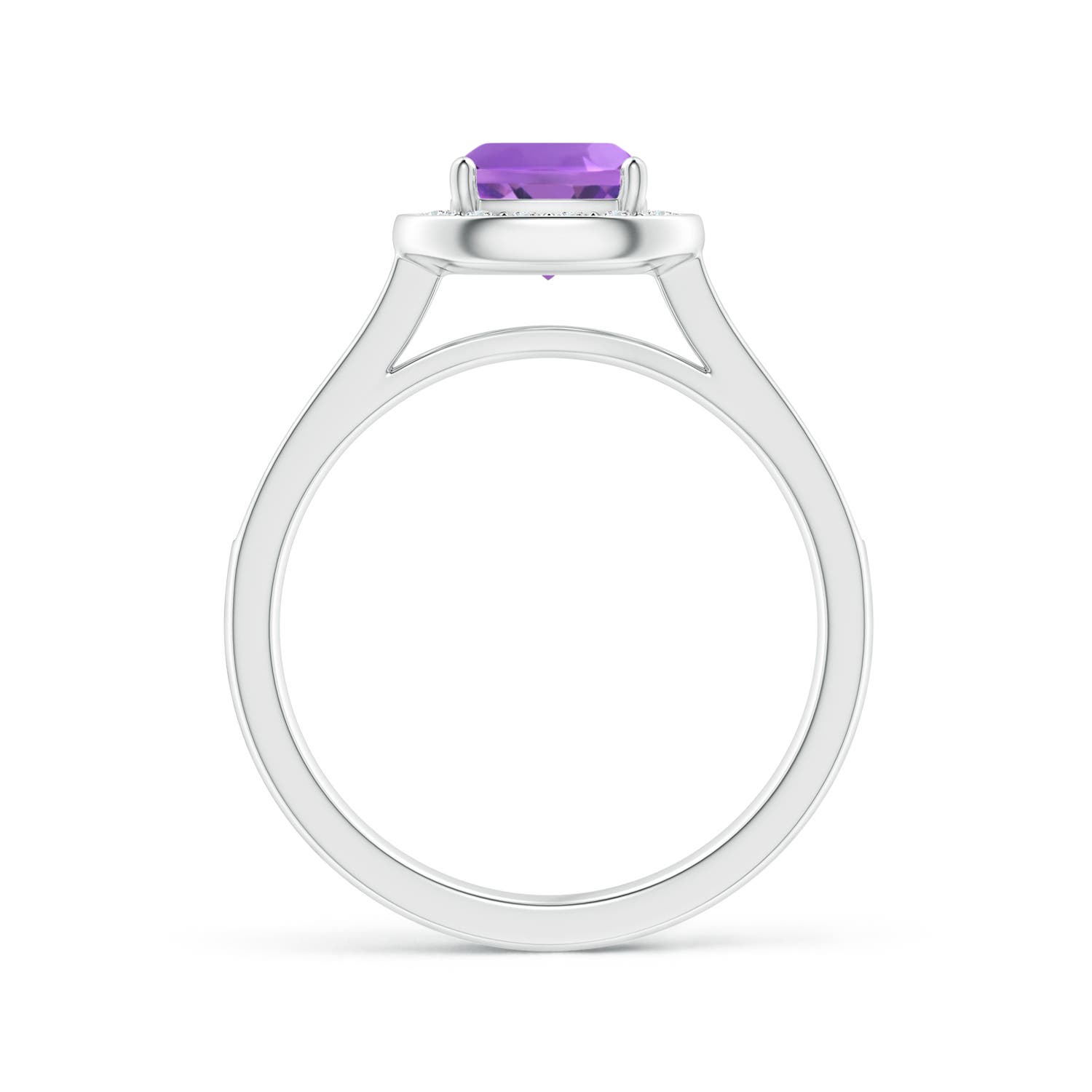 AA - Amethyst / 1.08 CT / 14 KT White Gold