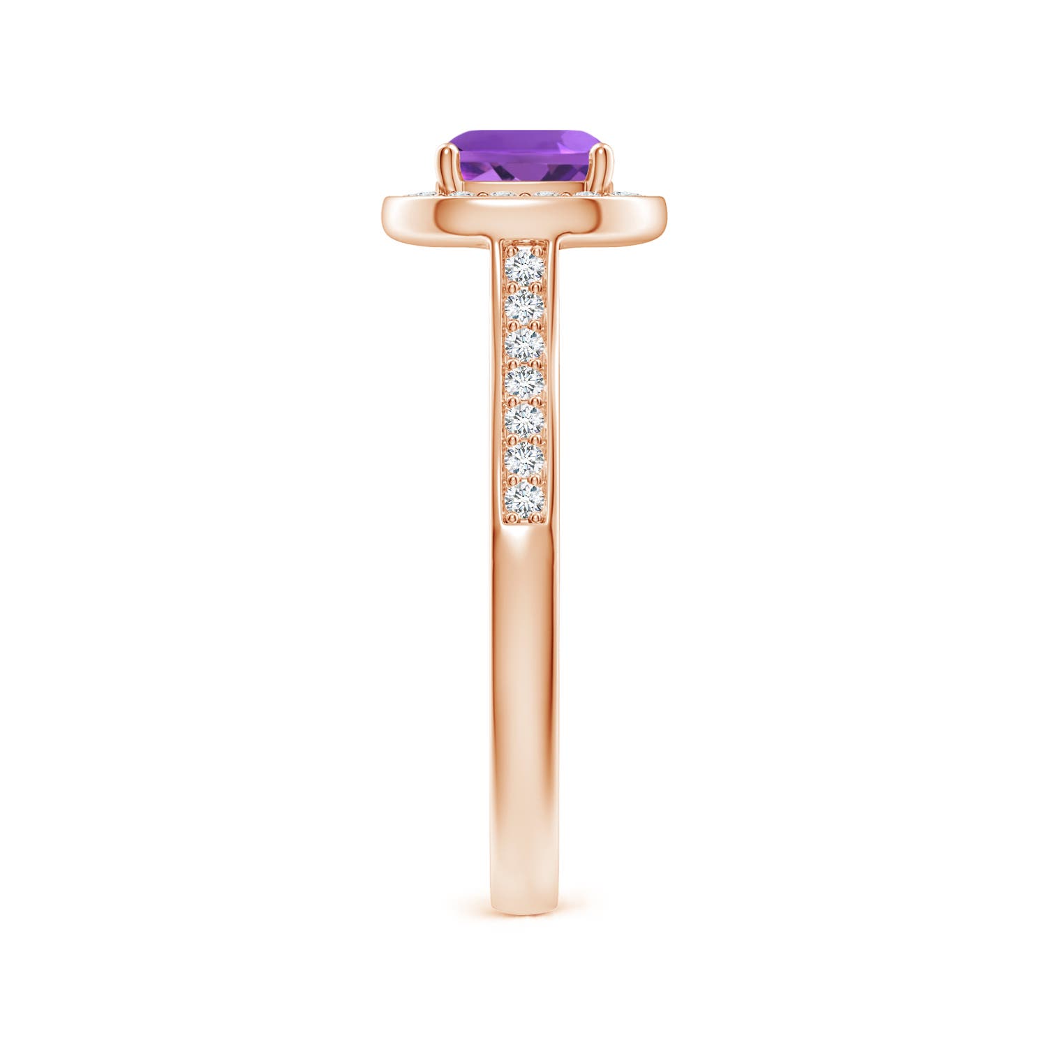 AAA - Amethyst / 1.08 CT / 14 KT Rose Gold