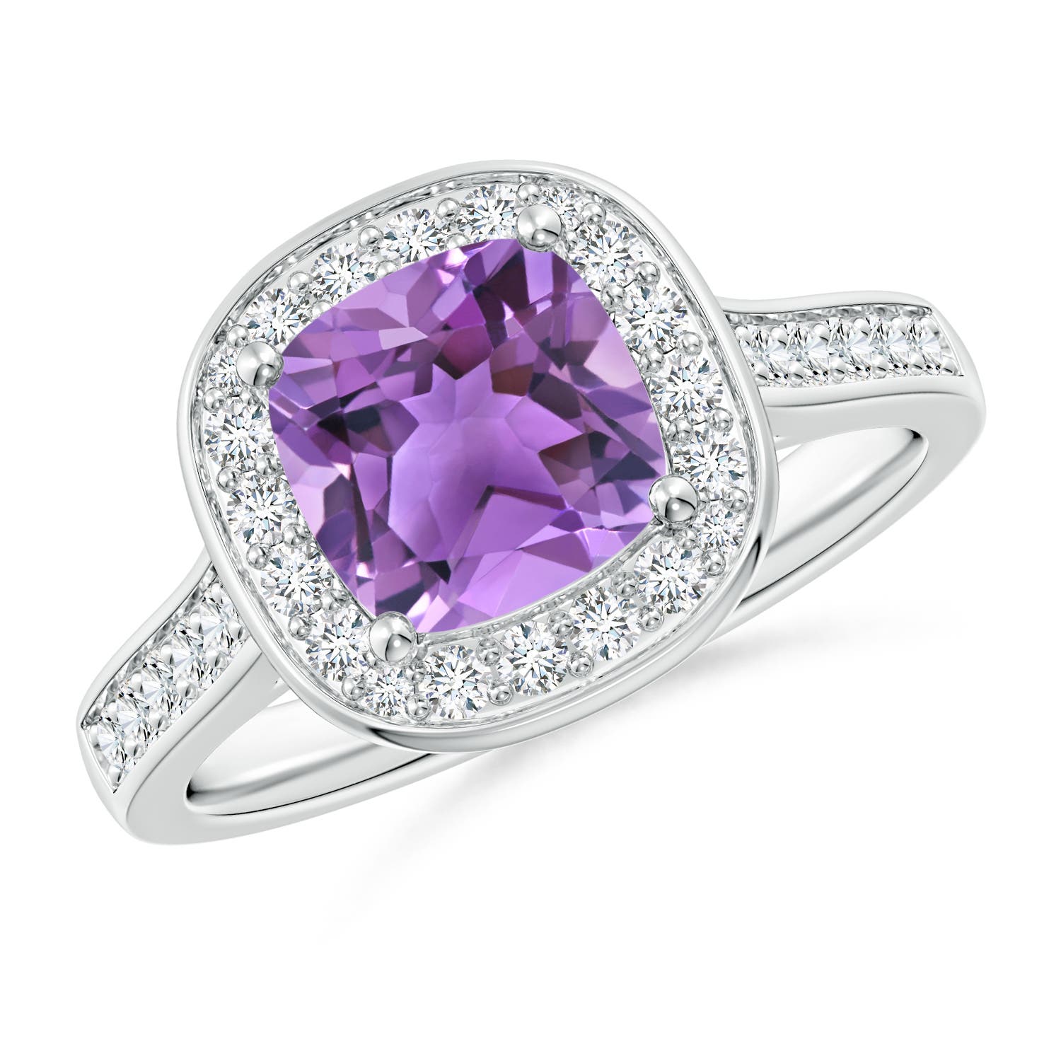 AA - Amethyst / 1.74 CT / 14 KT White Gold