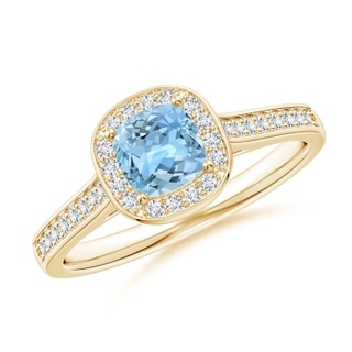 Cushion AAAA Aquamarine