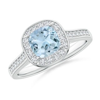 Cushion AA Aquamarine
