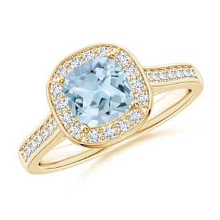 Cushion AA Aquamarine
