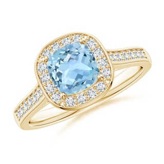 Cushion AAA Aquamarine