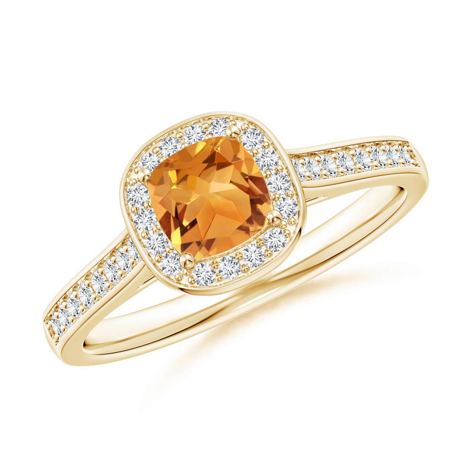 AA - Citrine / 0.81 CT / 14 KT Yellow Gold