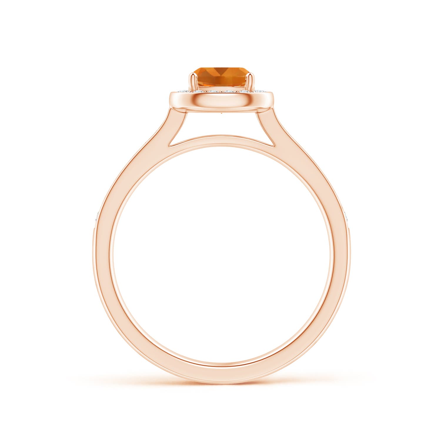 AAA - Citrine / 0.81 CT / 14 KT Rose Gold