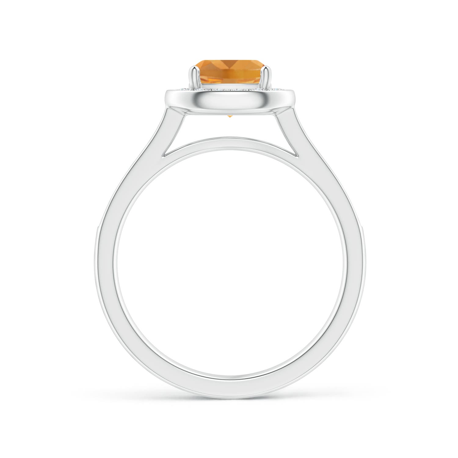 A - Citrine / 1.18 CT / 14 KT White Gold