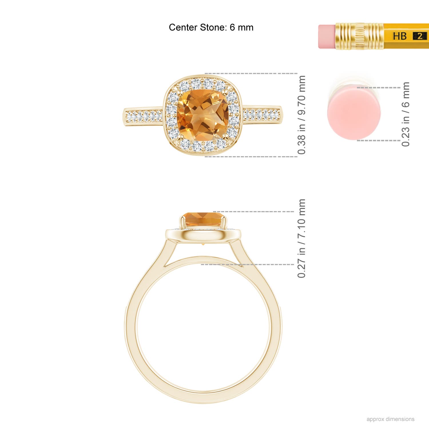 A - Citrine / 1.18 CT / 14 KT Yellow Gold