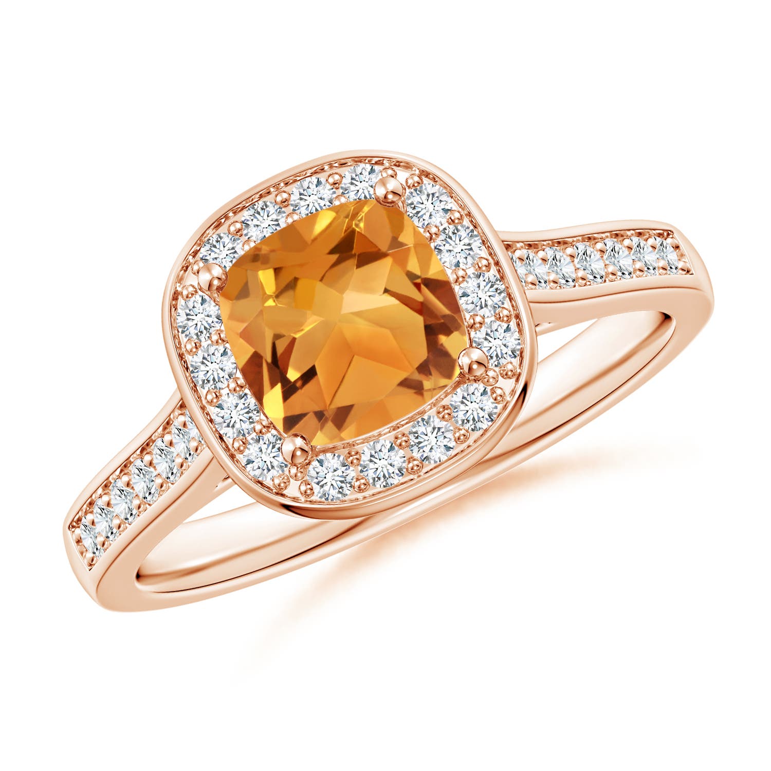 AA - Citrine / 1.18 CT / 14 KT Rose Gold