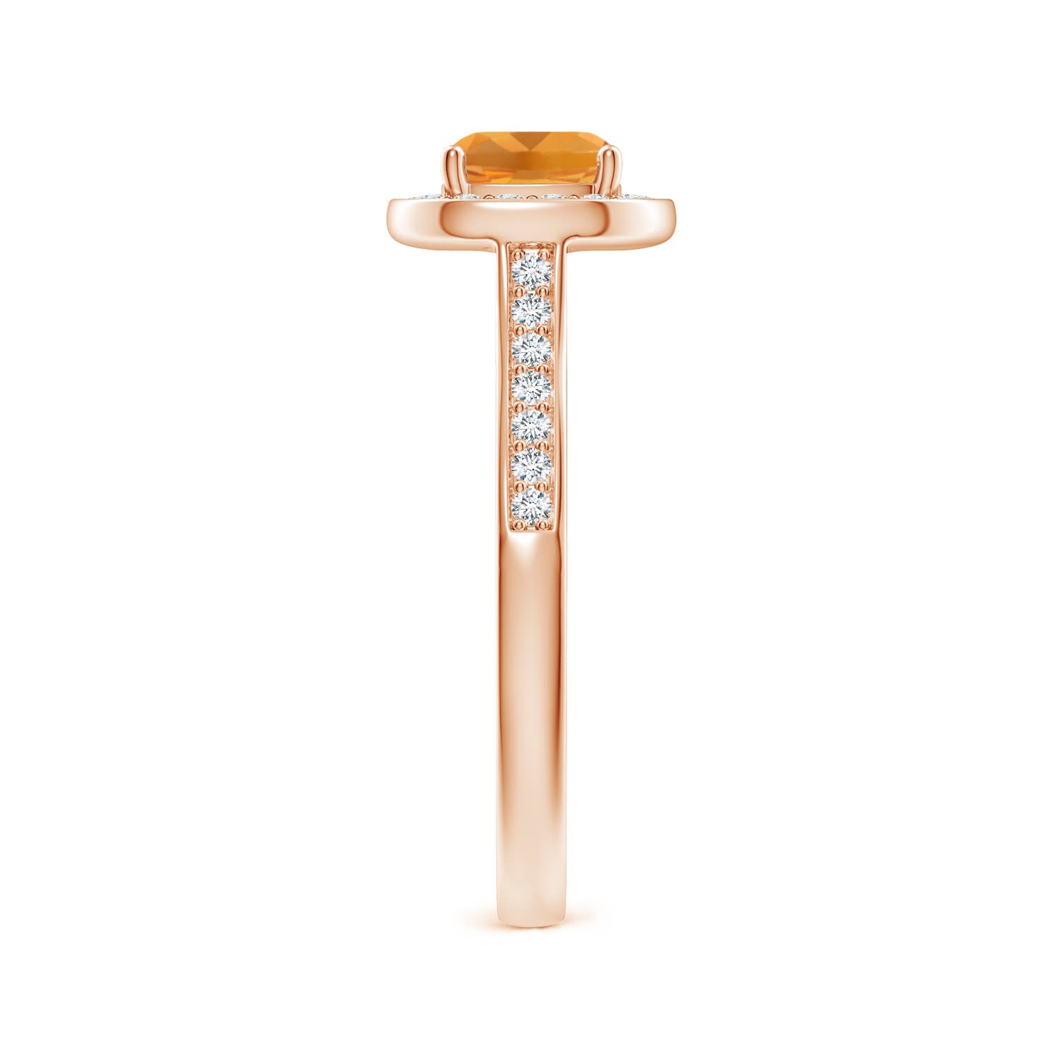 AA - Citrine / 1.18 CT / 14 KT Rose Gold