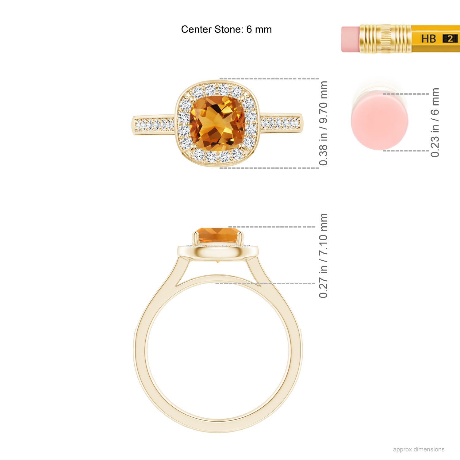 AA - Citrine / 1.18 CT / 14 KT Yellow Gold