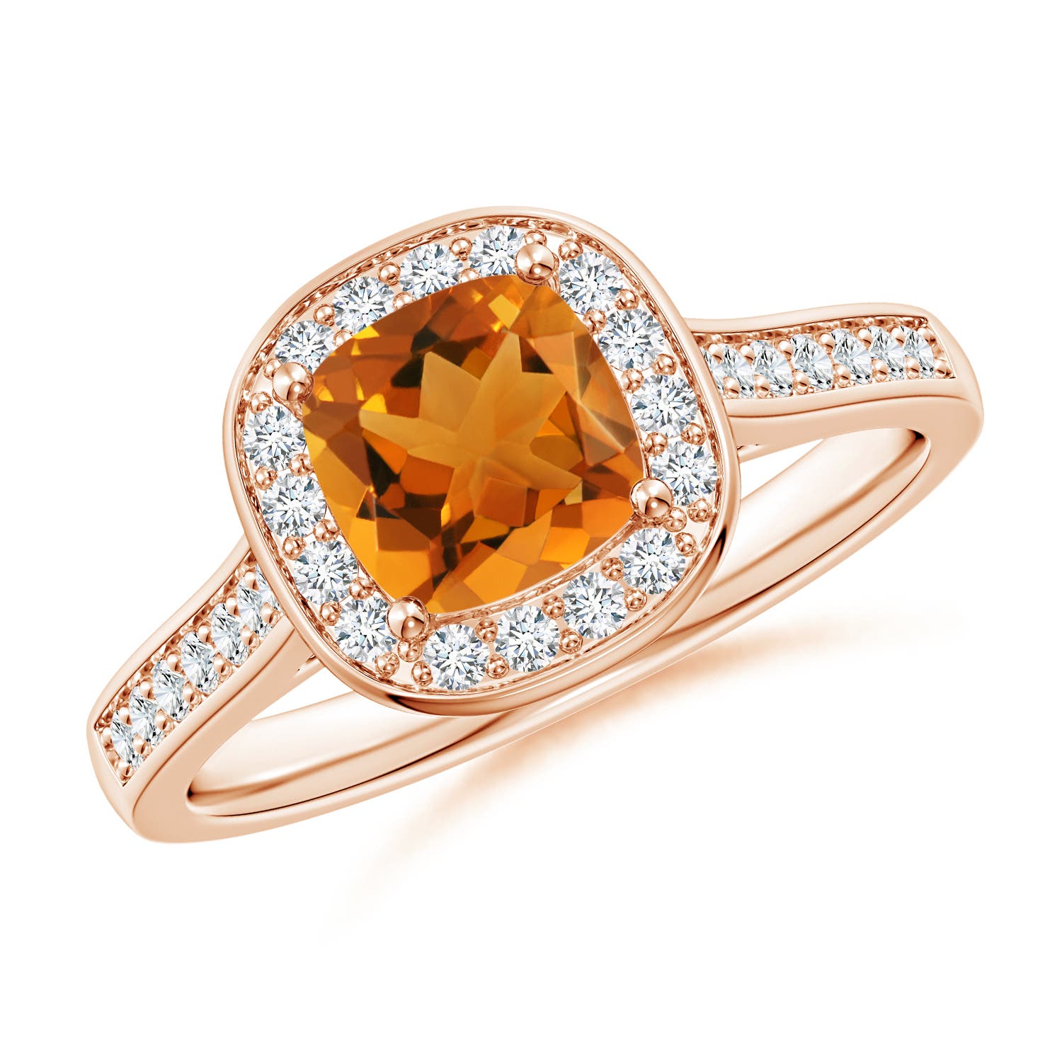 AAA - Citrine / 1.18 CT / 14 KT Rose Gold