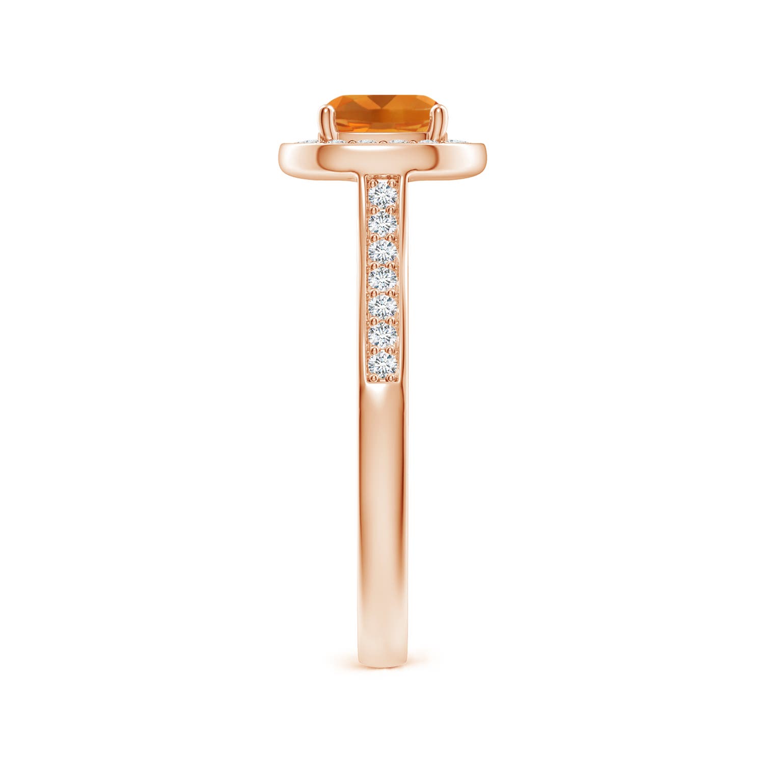 AAA - Citrine / 1.18 CT / 14 KT Rose Gold