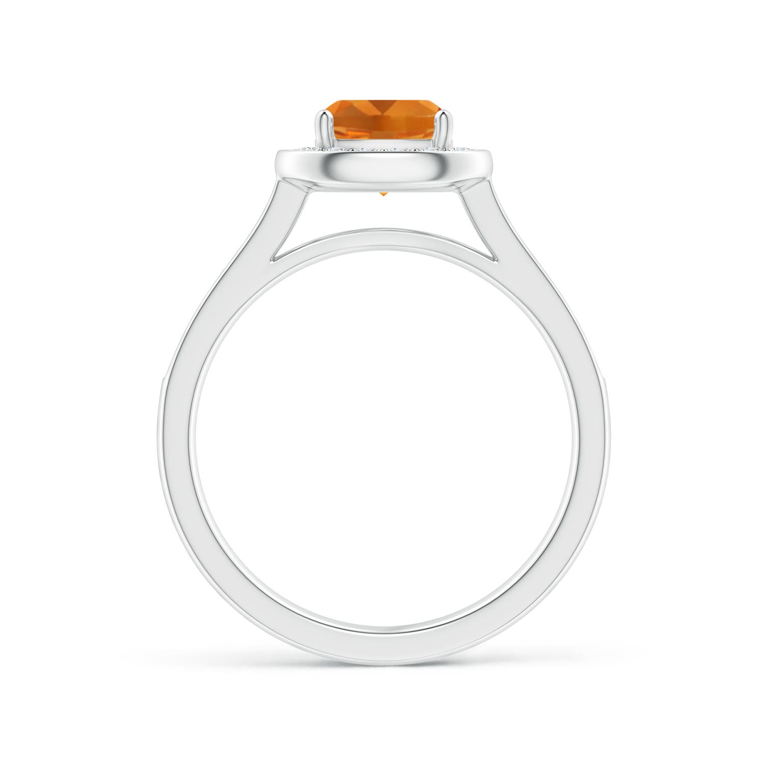 AAA - Citrine / 1.18 CT / 14 KT White Gold