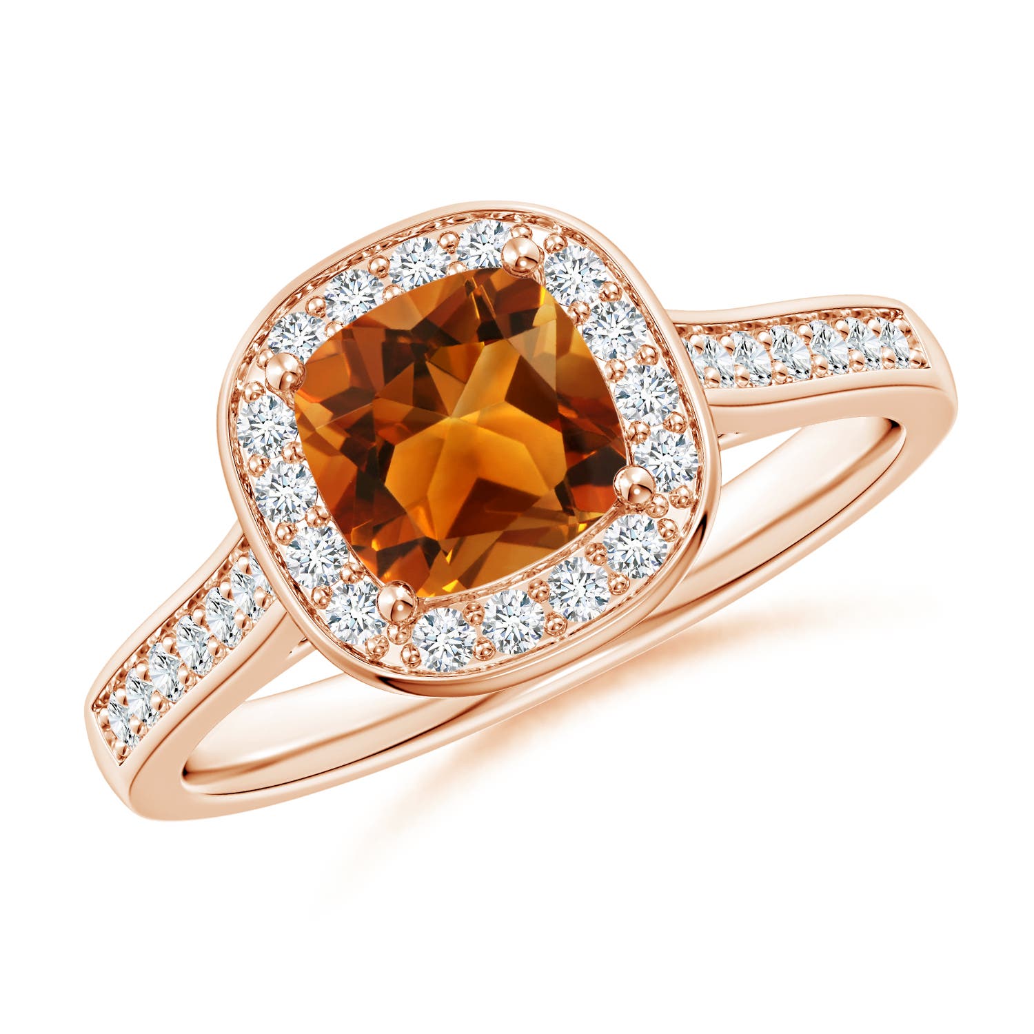 AAAA - Citrine / 1.18 CT / 14 KT Rose Gold