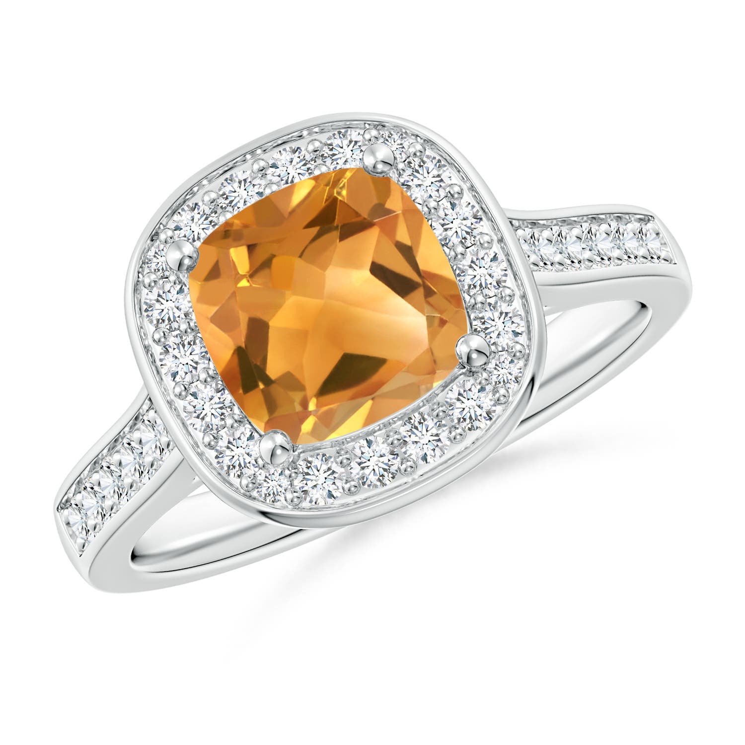 A - Citrine / 1.79 CT / 14 KT White Gold