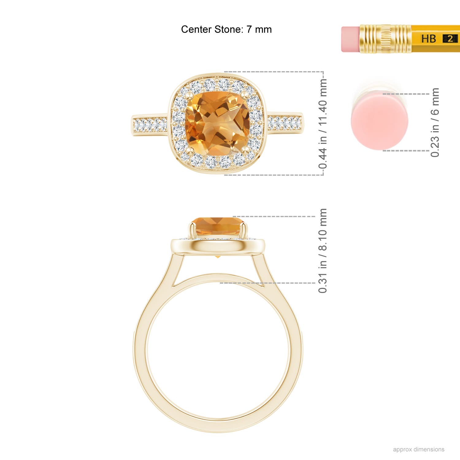 A - Citrine / 1.79 CT / 14 KT Yellow Gold