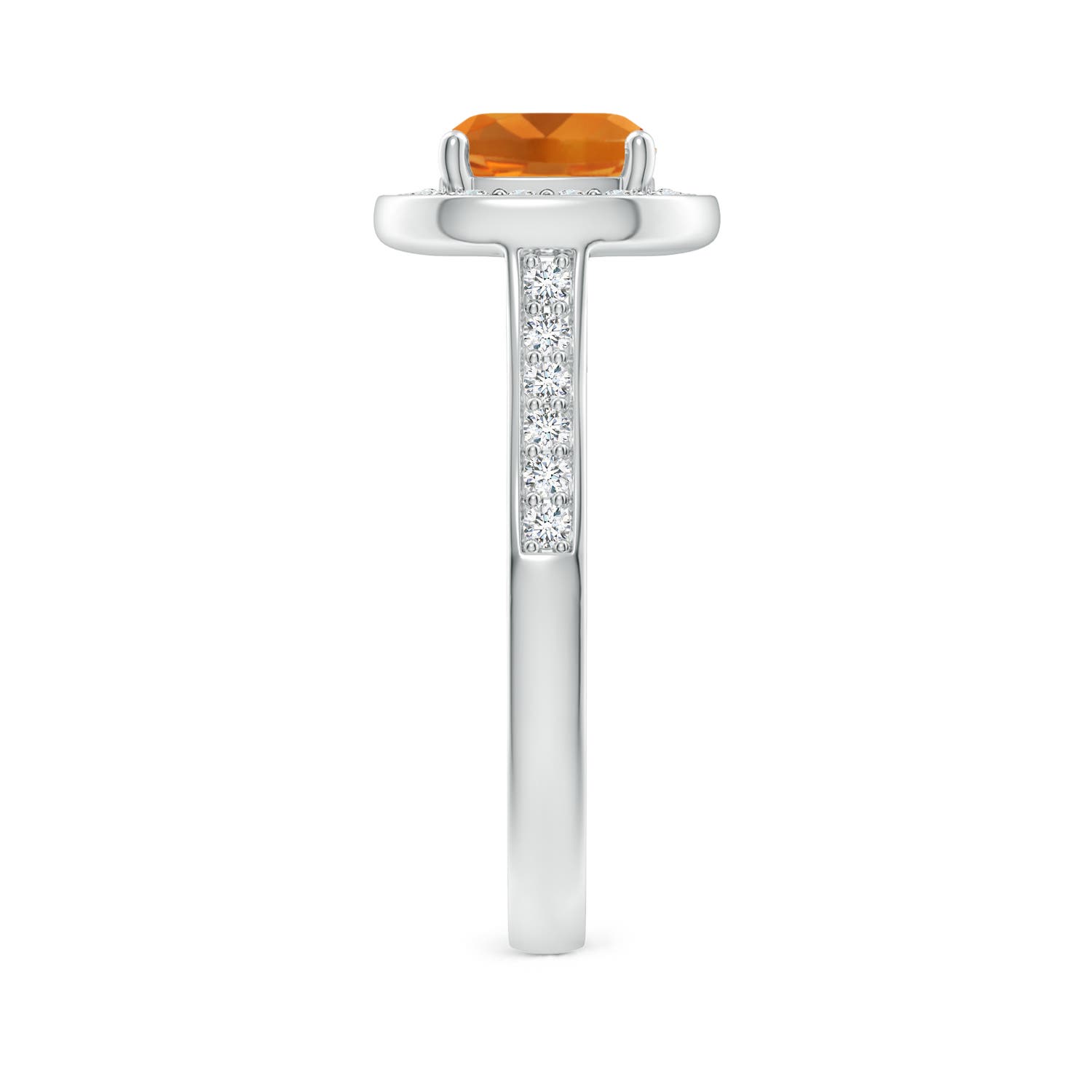 AAA - Citrine / 1.79 CT / 14 KT White Gold