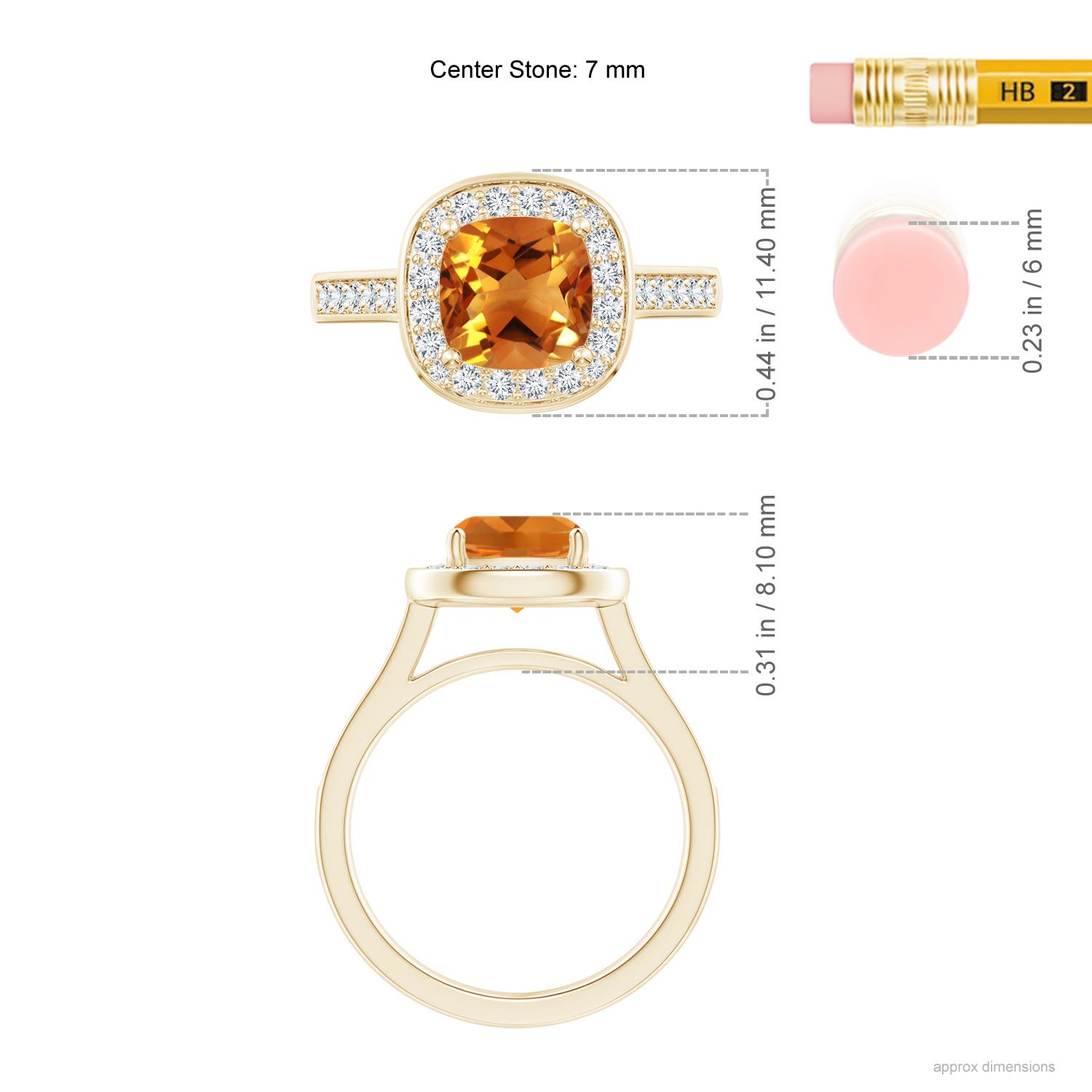 AAA - Citrine / 1.79 CT / 14 KT Yellow Gold