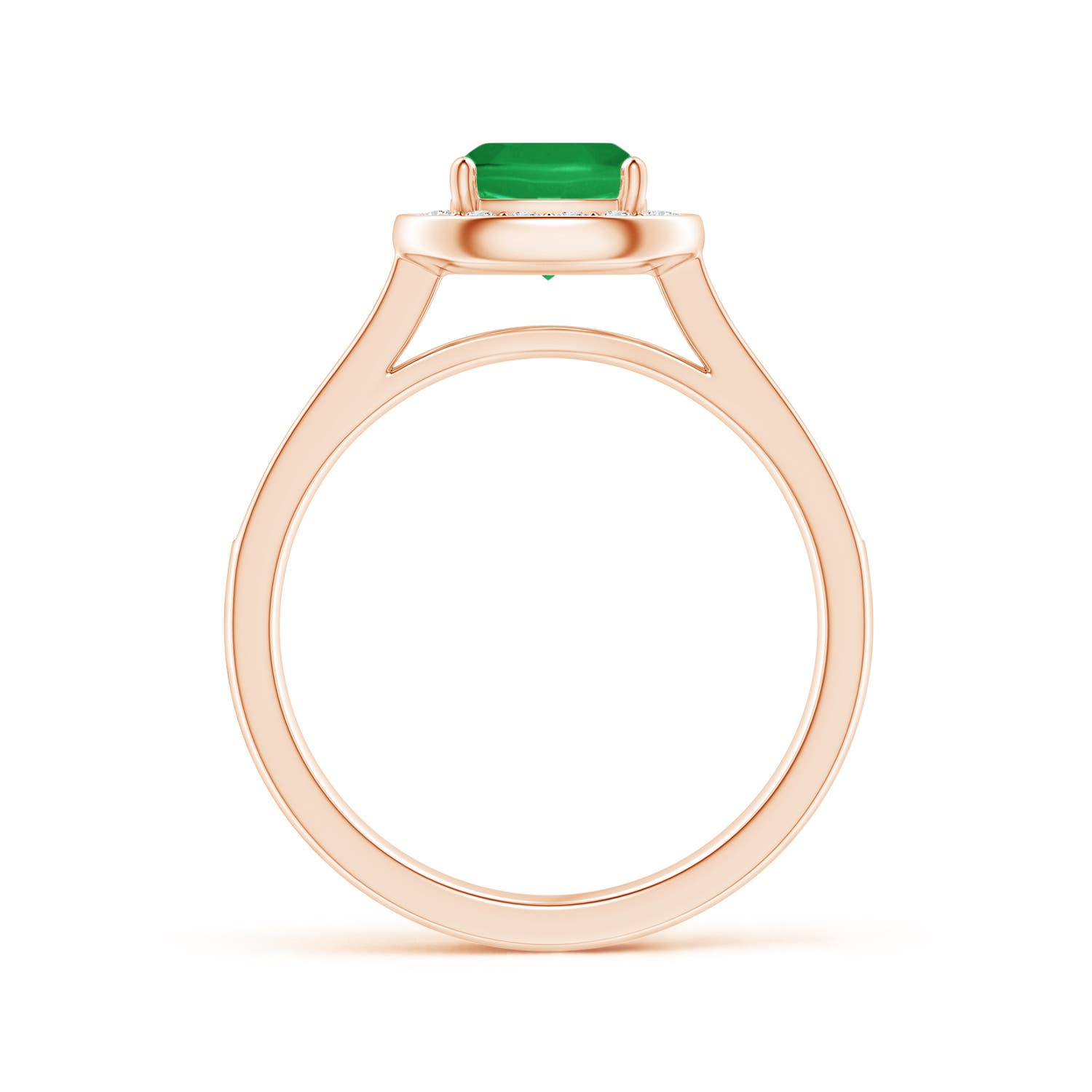 A - Emerald / 1.13 CT / 14 KT Rose Gold