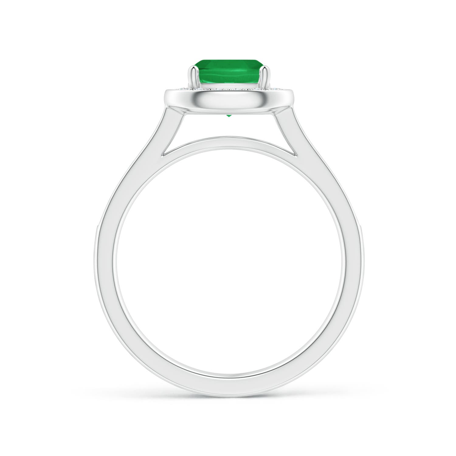 A - Emerald / 1.13 CT / 14 KT White Gold