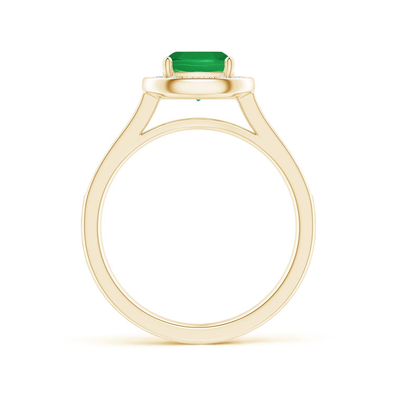 A - Emerald / 1.13 CT / 14 KT Yellow Gold