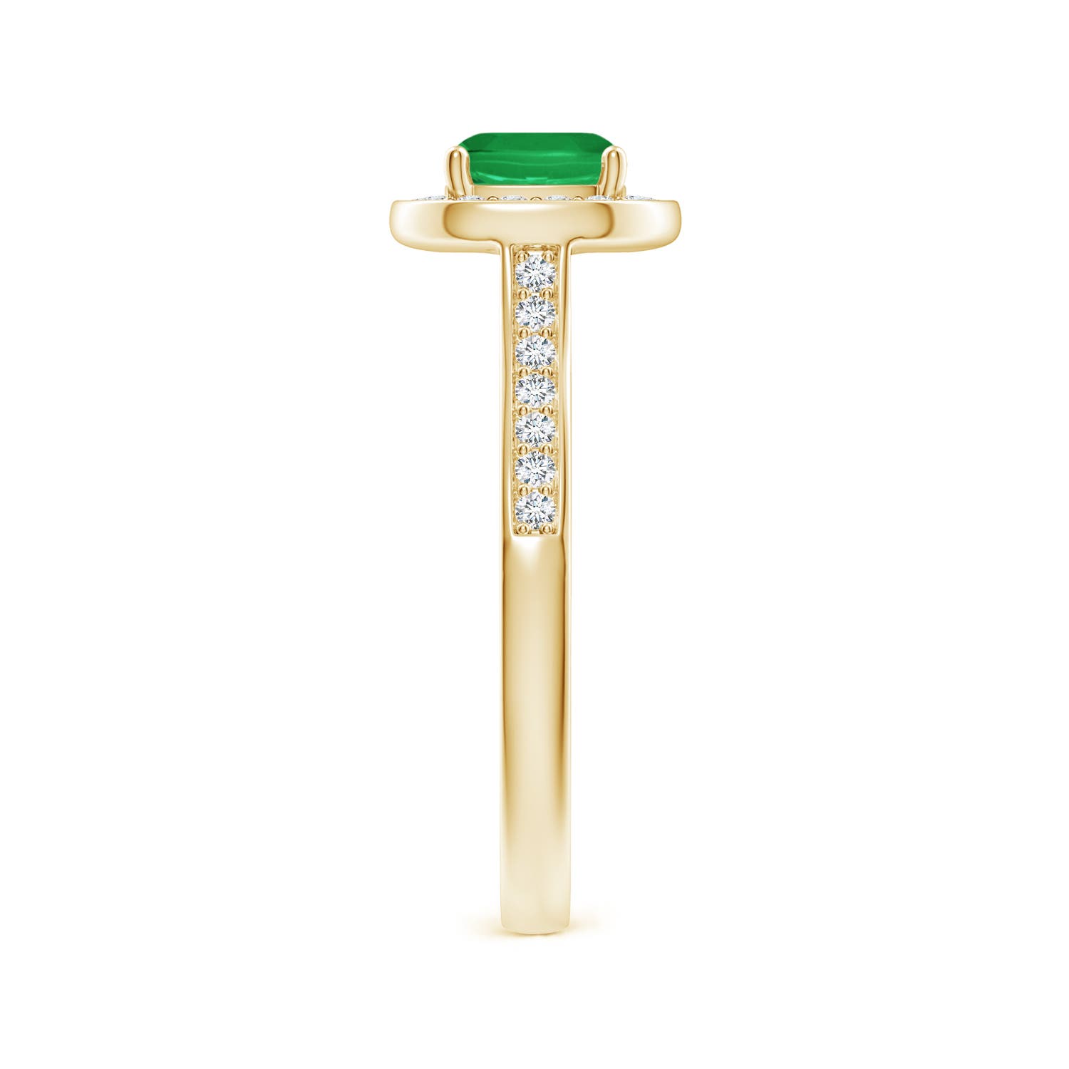 A - Emerald / 1.13 CT / 14 KT Yellow Gold