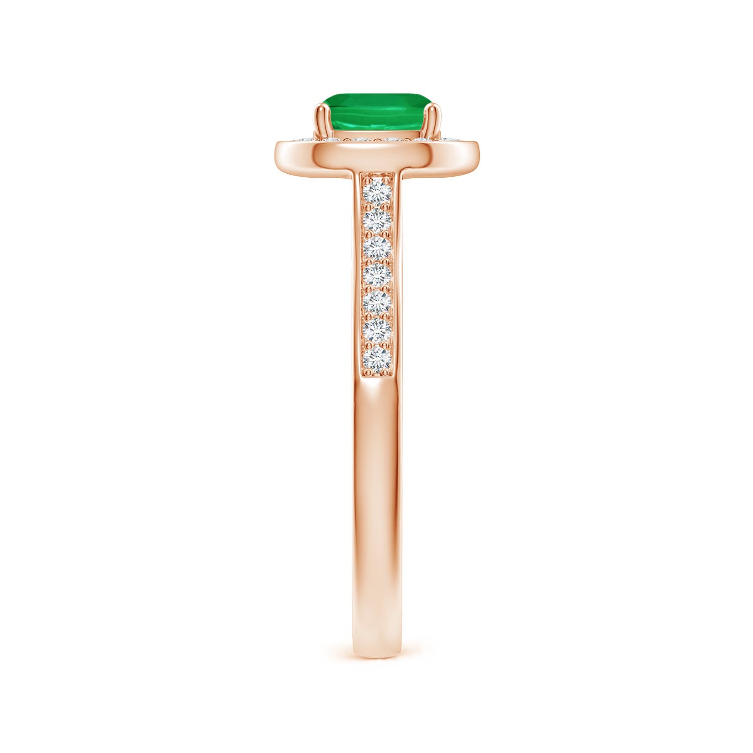 AA - Emerald / 1.13 CT / 14 KT Rose Gold