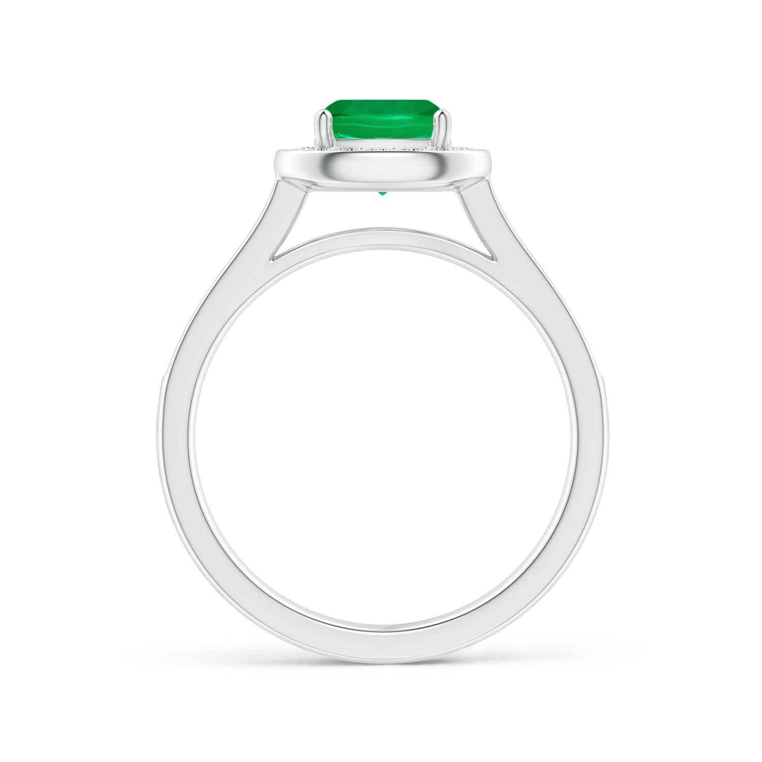 AAA - Emerald / 1.13 CT / 14 KT White Gold