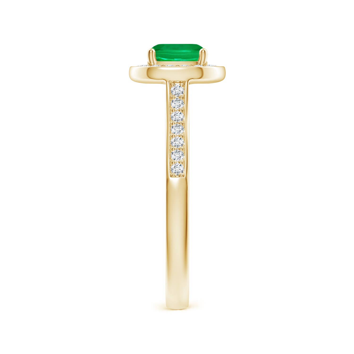 AAA - Emerald / 1.13 CT / 14 KT Yellow Gold