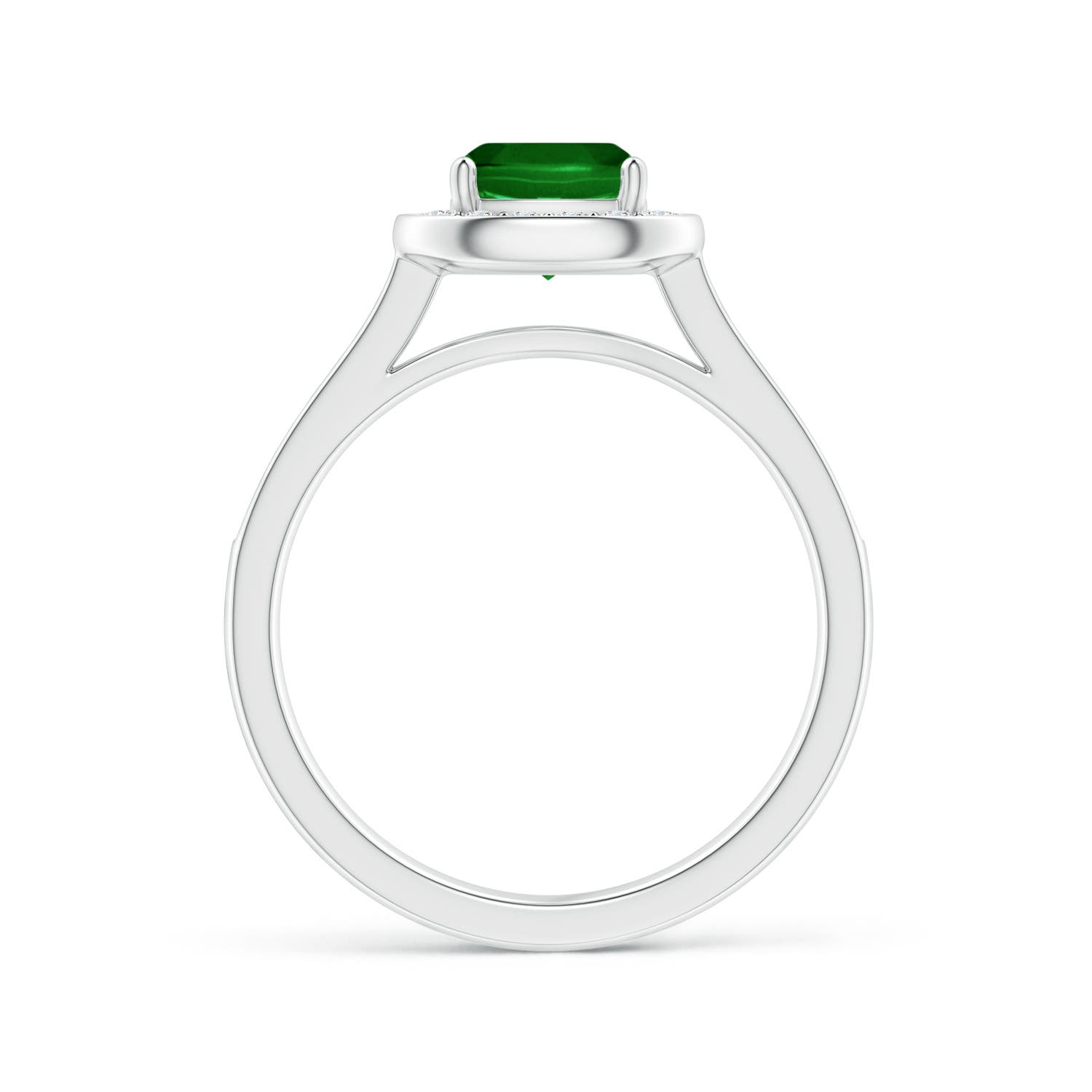 AAAA - Emerald / 1.13 CT / 14 KT White Gold