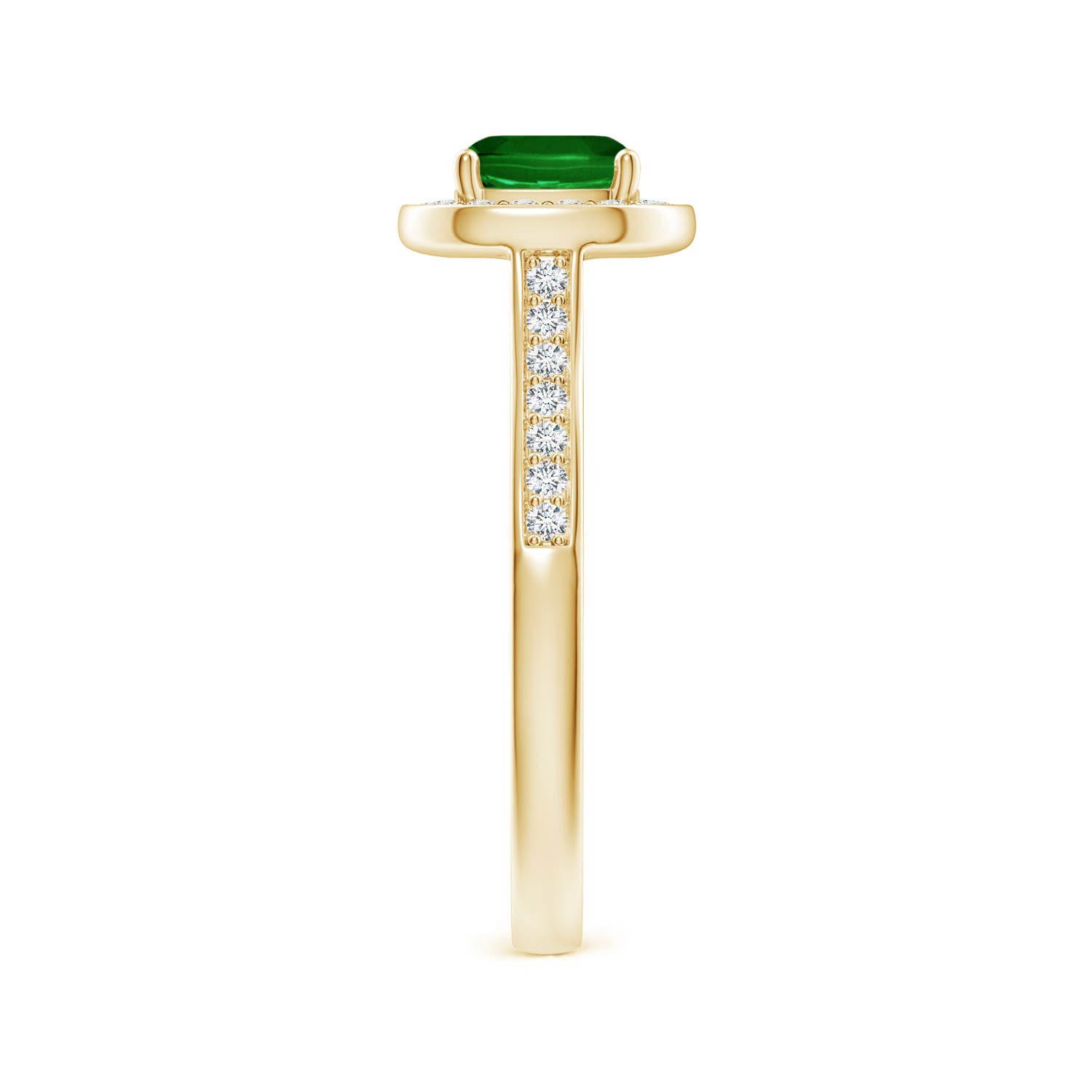 AAAA - Emerald / 1.13 CT / 14 KT Yellow Gold