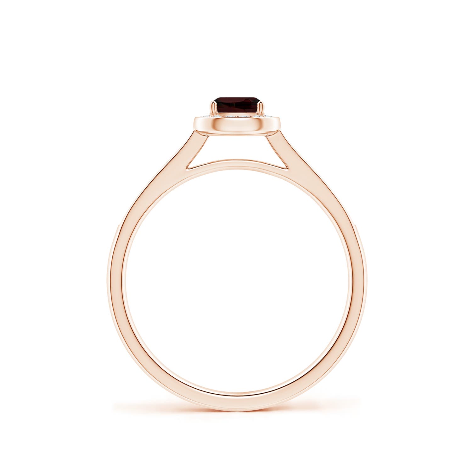 A - Garnet / 0.53 CT / 14 KT Rose Gold