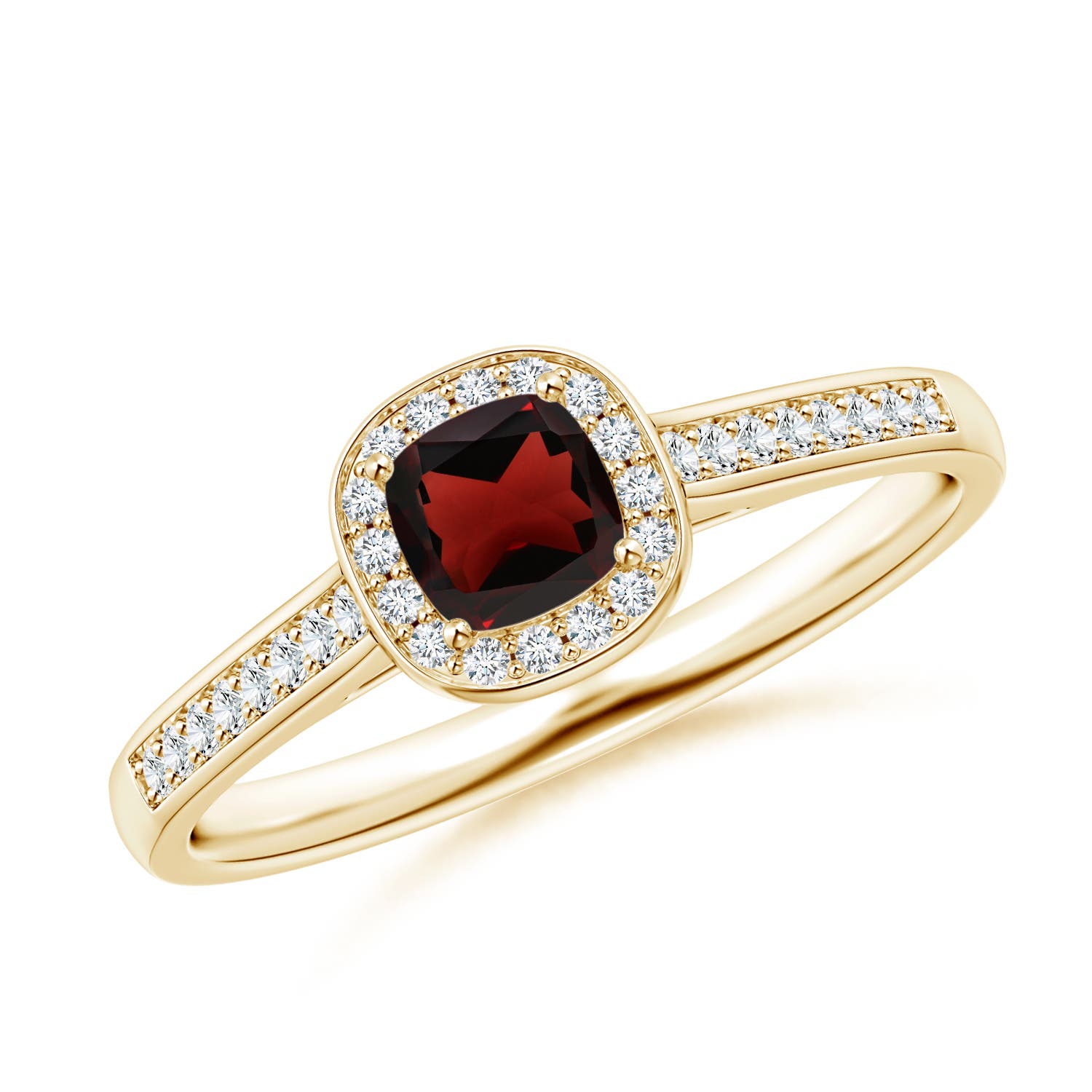 AA - Garnet / 0.53 CT / 14 KT Yellow Gold